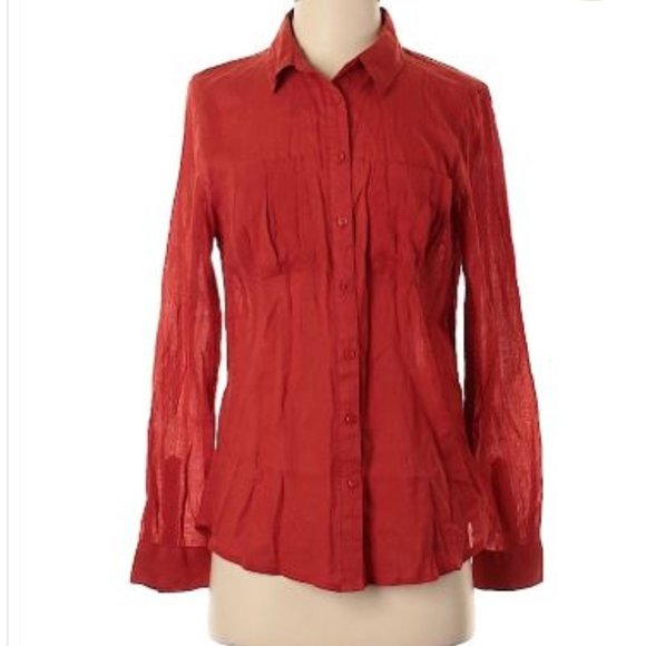 Banana Republic Tops - Banana Republic Voile Cotton Buttton-Down